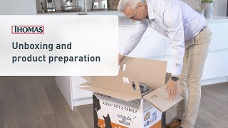 Unboxing and product preparation of THOMAS wetdry vacuum cleaner [upl. by Borek]