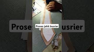 Proses jahit bustiershorts [upl. by Niwre3]