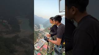 Himalayan Bungy Rishikesh bungee bungeejumping jumping adventure trending viral bungy shorts [upl. by Nireves432]