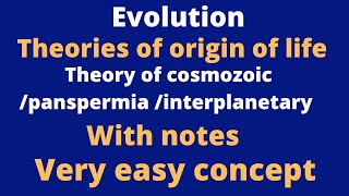 theory pf cosmozoicpanspermia interplanetary urdu hindiMsc BsNCRTneet bscGATE NTS ppsc [upl. by Akiram878]