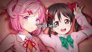 Natsuki vs Nico Yazawa  Rap Battle god is dead mix [upl. by Weinstein]