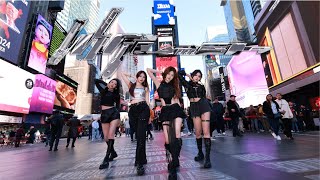 KPOP IN PUBLIC  ONE TAKE AESPA 에스파  ‘Whiplash’ DANCE COVER  TIMES SQUARE [upl. by Odlaniger]