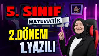 5Sınıf Matematik 2Dönem 1Yazılı  💯 Almayan Kalmasın [upl. by Robbie204]