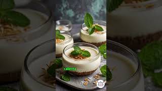 ¡Deliciosa Panna Cotta de Coco 🥥✨ Aprende a hacerla en casa fácilmente ketofacil [upl. by Nihahs]