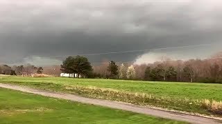 Footage of at least two tornadoes in north Alabama in March 2018 [upl. by Amzu]