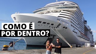 COMO É O MAIOR NAVIO DE CRUZEIRO QUE JÁ NAVEGOU NO BRASIL  MSC GRANDIOSA [upl. by Resa]