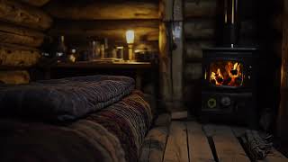 Cozy Fire amp Blizzard Sounds  Snowstorm amp Howling Winds for Sleep and Relaxation [upl. by Nowed337]