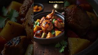 🍗🌟🍑🍋 How to Cook Moroccan Chicken Tagine 🌟 Moroccan Chicken Tagine Recipe [upl. by Osnofledi]