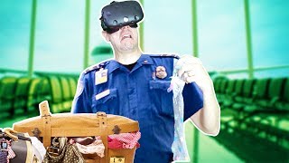 ONE ARMED TSA AGENT SAVES AIRPORT FROM DESTRUCTION IN VR  TSA Frisky Full Game HTC VIVE Gameplay [upl. by Bellanca]