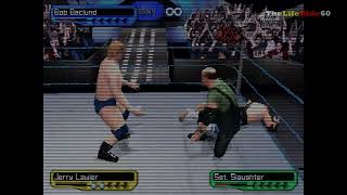 WWF SmackDown 2 Know Your Role PS1 Bob Backlund Vs André the Giant Vs Jerry Lawler Vs SgtSlaughter [upl. by Mikael]