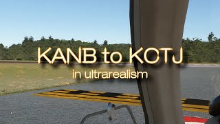 MSFS KANB to KCTJ in ultrarealism [upl. by Lemay]