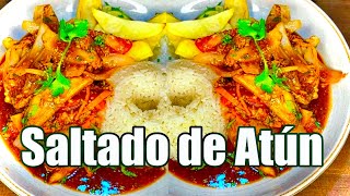 Como preparar un rico Saltado de Atún Para chuparse los dedos 🫰 [upl. by Deborah790]