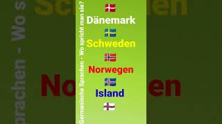 Germanische Sprachen  Norwegen Finnland Island Schweden Dänemark Deutschland Färöer [upl. by Jenkins421]