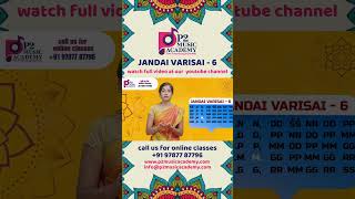 Jandai Varisai 6  Abhyasa Ganam  P2 Music Academy  Best Online Music Academy [upl. by Dalli67]