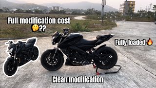 Fully modified Ns 200bs7 bs6 20🔥all modifications cost in detail [upl. by Noorah523]