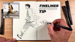 Improve your INK PEN SKETCHING with this easy tip [upl. by Jenna]