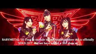 BABYMETAL US Tour  X202468 [upl. by Nomzed]