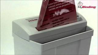 How To Use The HSM 702 Paper Shredder  1590 [upl. by Eirrotal]