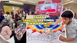 CRAYON GREEBEL 😍 MEWARNAI LANGIT CAKRAM JUARA LOMBA❗️HARUS NONTON TUTORIAL INI😱 [upl. by Oicapot938]