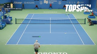 Top Spin 2K25  Matteo Berrettini Vs Francis Tiafoe  HYPER TIE BREAK Gameplay PS5 [upl. by Giffard]