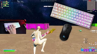 Unboxing GK61 Mechanical Keyboard  Fortnite Keyboard amp Mouse Sounds Gameplay [upl. by Davida]