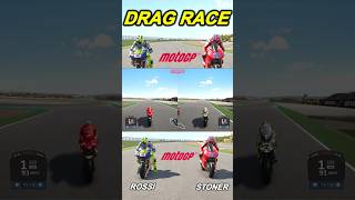 DRAG MOTOGP ROSSI VS STONER dragrace motogp ducati [upl. by Rawna]