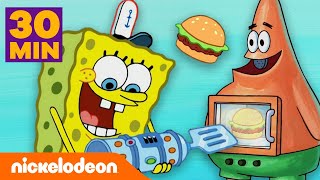 SpongeBob Schwammkopf  Die allerbesten KrabbenburgerEssenserfindungen  Nickelodeon Deutschland [upl. by Nowtna]