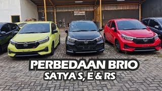 PERBEDAAN HONDA BRIO SATYA S E DAN RS FACELIFT  HONDA LAMPUNG [upl. by Cleve173]