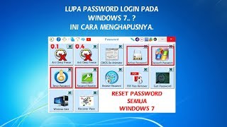 Lupa Password WINDOWS 7 Hapus dengan DLC tidak Perlu Install Ulang [upl. by Losyram]