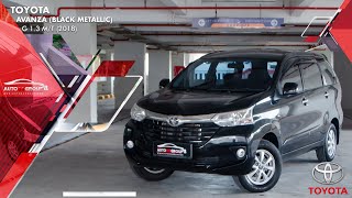 TOYOTA AVANZA BLACK METALLIC TYPE G 13 MT 2018 [upl. by Nhguavahs80]