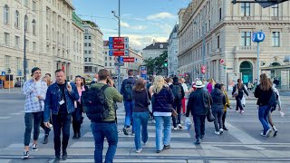 Vienna Walking Tour on Ringstrasse amp City Center Austria  4K HDR  ASMR [upl. by Jobyna615]