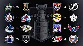 2024 Stanley Cup Playoffs  Round 1  Every Goal [upl. by Lahey]