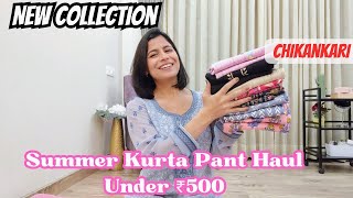 Summer Kurta Pant Haul Under ₹500 l Dream Simple [upl. by Pauletta]