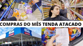 COMPRAS DO MÊS TENDA ATACADO Mostramos Preço De Tudo Compras Do Mês De Novembro Tenda  Peg Pese [upl. by Hsihsa]