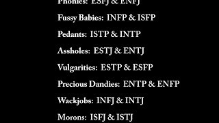 The Assholes Guide to All 16 MBTI Personality Types [upl. by Nylatsirhc]