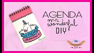 AGENDA MR WONDERFUL DIYDIARY MRWONDERFUL DIY  TUS MANUALIDADES DIY [upl. by Arval]