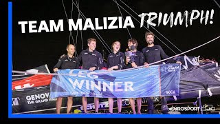 Team Malizia Take The Win After An Eventful Third Leg  The Ocean Race Leg 3 Highlights  Eurosport [upl. by Ennywg127]