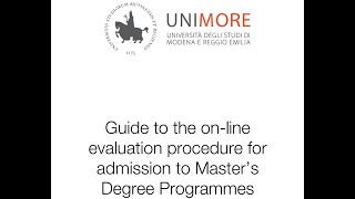 University of Modena  UNIMORE  Registration amp Application Process 2024 [upl. by Dulcine]