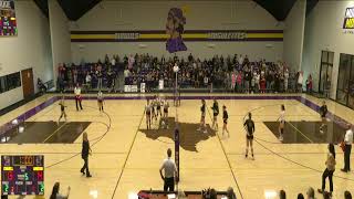 Crowell vs Woodson Area Volleyball [upl. by Ellenaj]