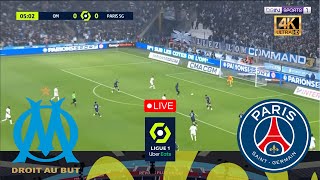 LIVE Marseille vs PSG Ligue 1 20242025 Full Match  Video Game PES 2021 Simulation [upl. by Heathcote]