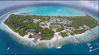 Maldives Resorts  Hideaway Luxury Maldives Resort Awesome Aerial View [upl. by Rosemarie]