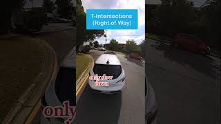 Unmarked Tintersections Right of Way drivingtesttips drivingtest drivingtestaustralia [upl. by Sivatco984]