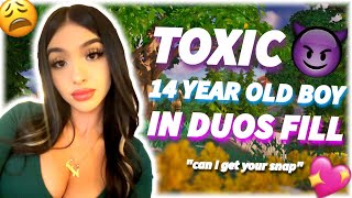 GIRL VOICE TROLLING A TOXIC 14 YEAR OLD 👿😩 [upl. by Attinahs]