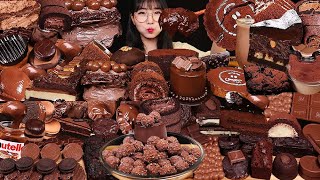 CHOCOLATE PARTY🍫초코로 시작해서 초코로 끝나는 초코파티 초콜릿 디저트 모음 초코 디저트 먹방 CHOCOLATE PUDDING DESSERT MUKBANG ASMR [upl. by Puff]