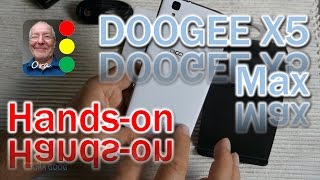 DOOGEE X5 Max Android 60 3G Budget Smartphone Fingerprint ID  Handson Deutsch engl Hints [upl. by Had]