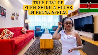 REAL COST OF LIVING in NAIROBI KENYA vs USA Apartment Furnishing Edition [upl. by Osicran]