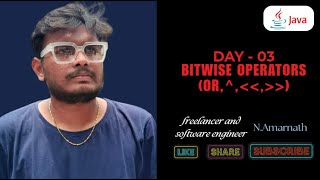 Master Bitwise Operators  AND OR XOR Shift Operators amp EvenOdd Check  Day 3  By Amar  Java [upl. by Reve743]