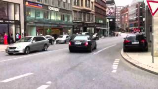 LOUD Maserati Quattroporte Sport GTS take off in Hamburg [upl. by Atsirk]