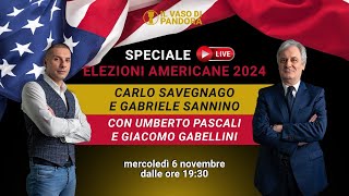 SPECIALE ELEZIONI USA 2024  C Savegnago G Sannino G Gabellini U Pascali [upl. by Ailsun]