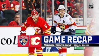 Panthers  Flames 1218  NHL Highlights 2023 [upl. by Lanahtan]